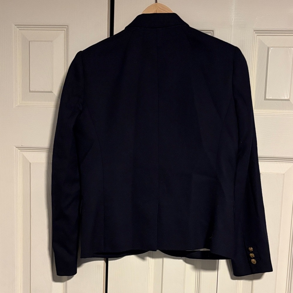 J.Crew Classic “Schoolboy” Navy Blazer with Gold Accents - Picture 4 of 11